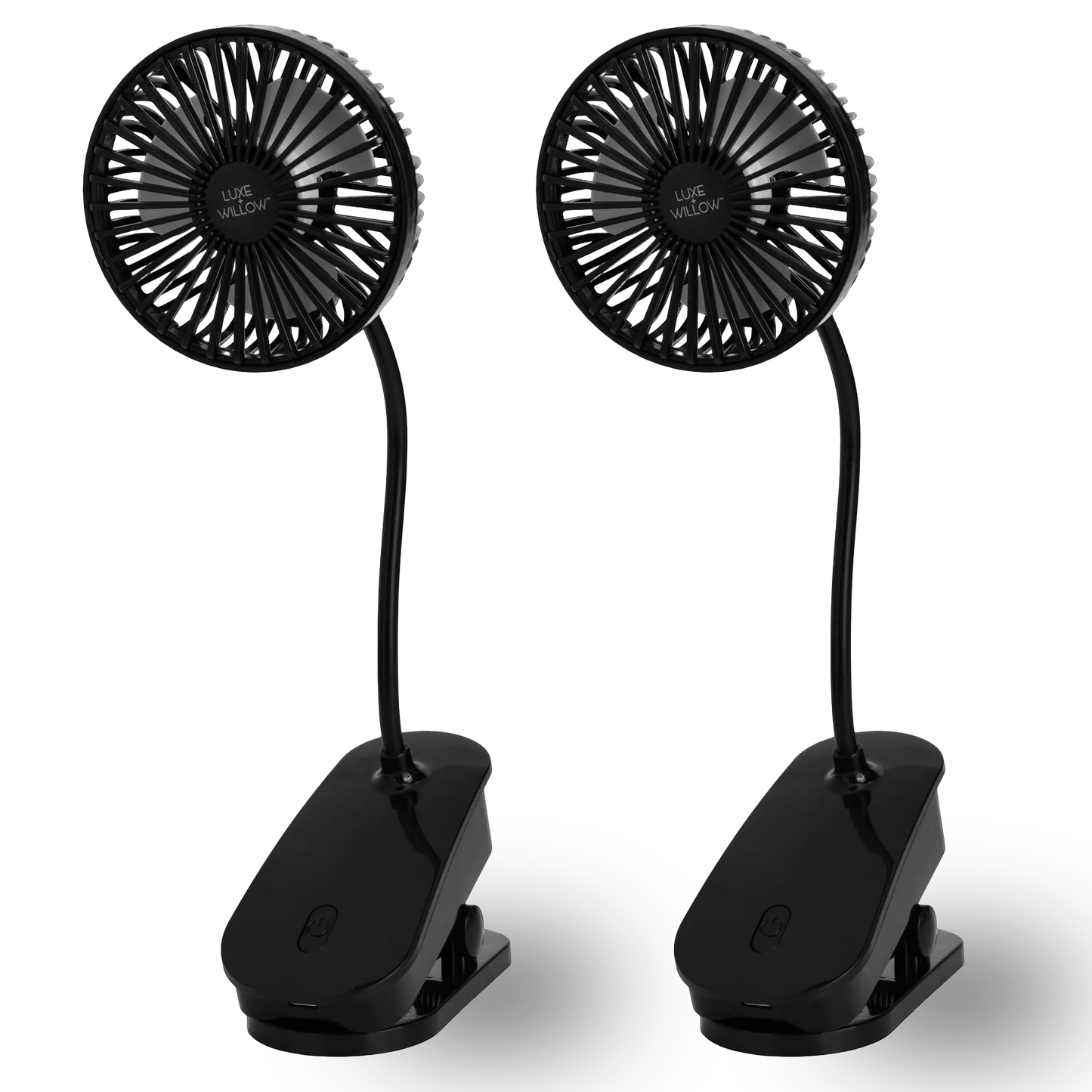 2 Pack Modern Air Clip - Jet Black
