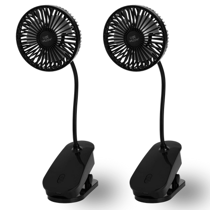 2 Pack Modern Air Clip - Jet Black & Frosty